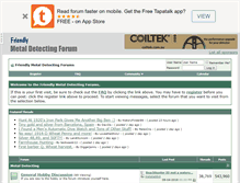 Tablet Screenshot of metaldetectingforum.com