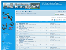 Tablet Screenshot of metaldetectingforum.co.uk